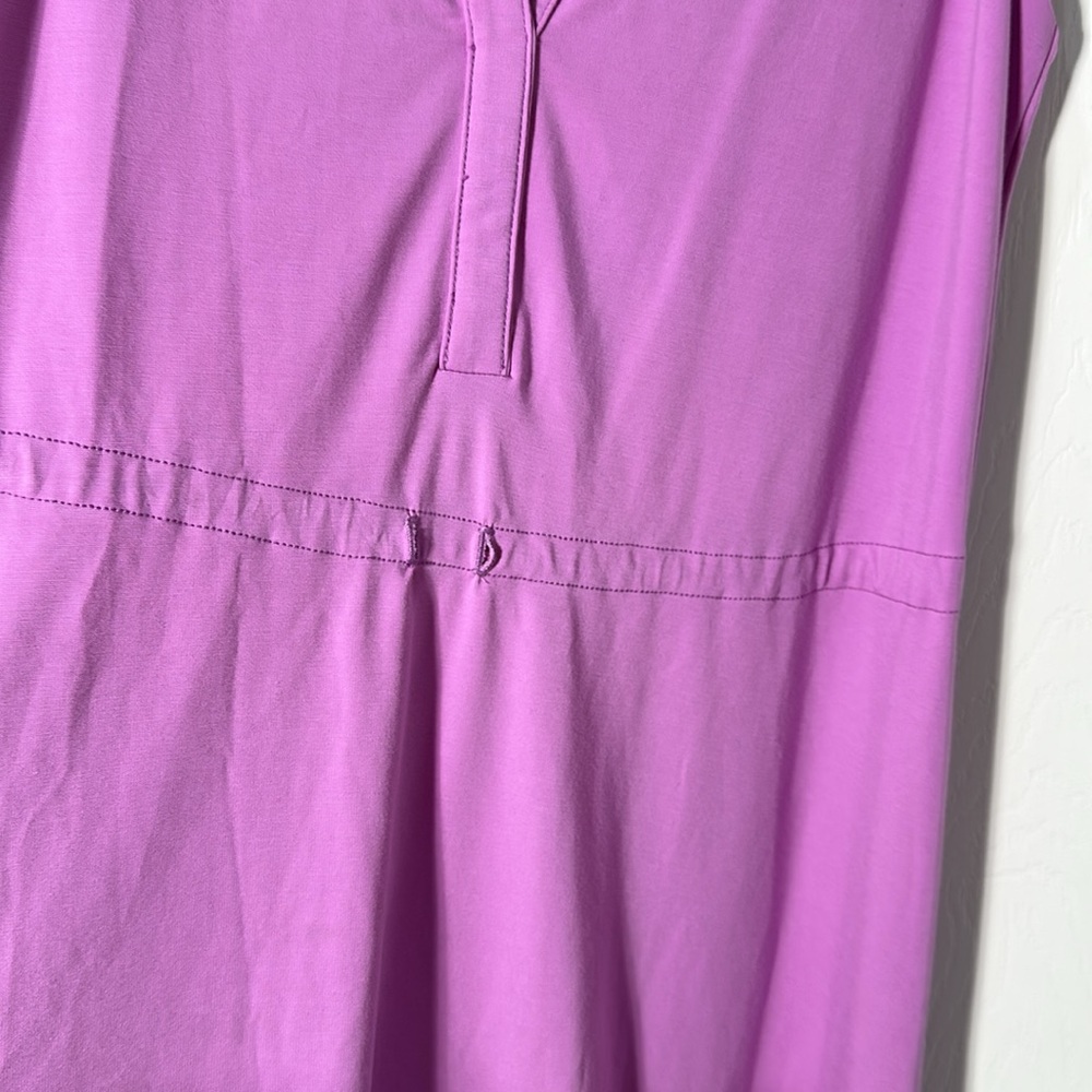 Trina Turk Purple Sheath Midi Dress V-Neck Sleeveless - Picture 5 of 9
